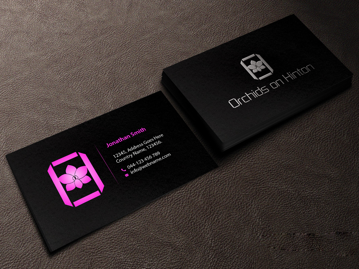 Business Card Design by Creations Box 2015 for Orchids on Hinton | Design #10961110