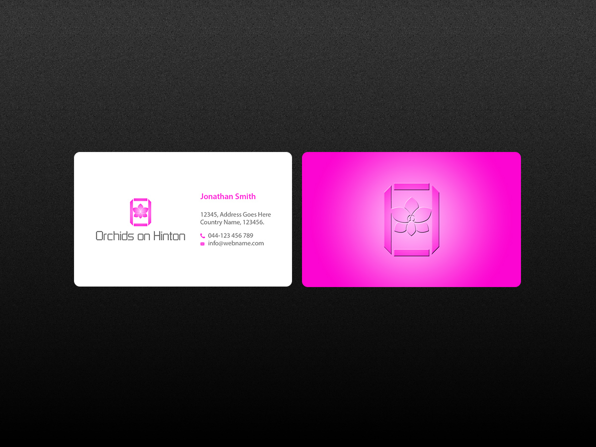 Business Card Design by Creations Box 2015 for Orchids on Hinton | Design #10961111