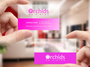 Business Card Design by Creations Box 2015 for Orchids on Hinton | Design: #10961114