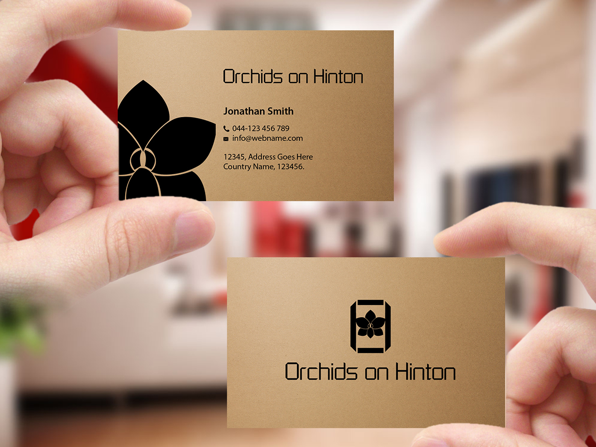 Business Card Design by Creations Box 2015 for Orchids on Hinton | Design #10961115