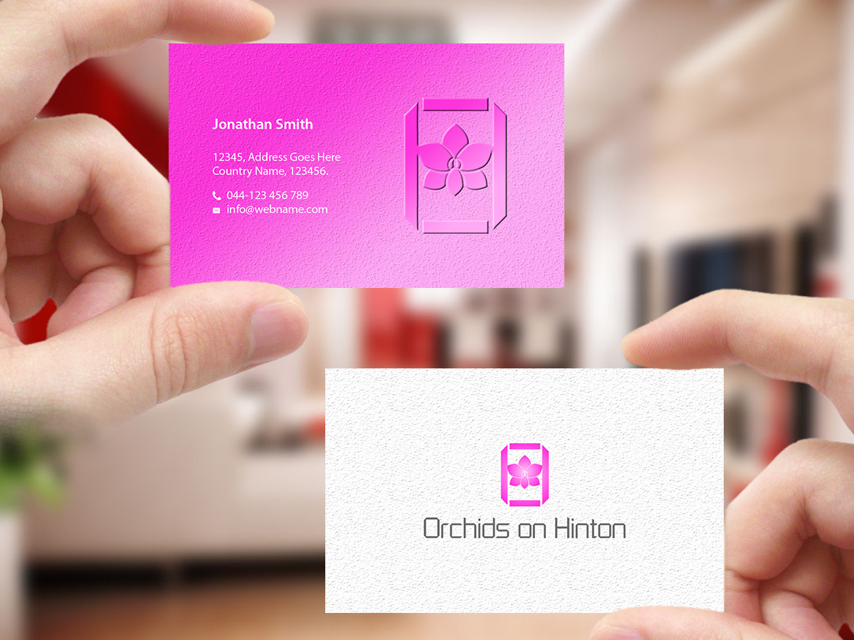 Business Card Design by Creations Box 2015 for Orchids on Hinton | Design #10961116