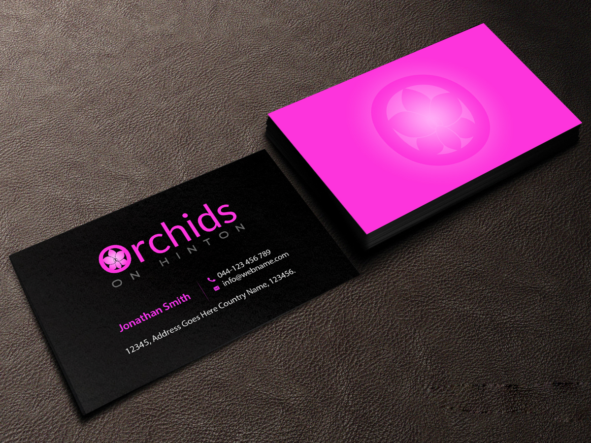 Business Card Design by Creations Box 2015 for Orchids on Hinton | Design #10961118