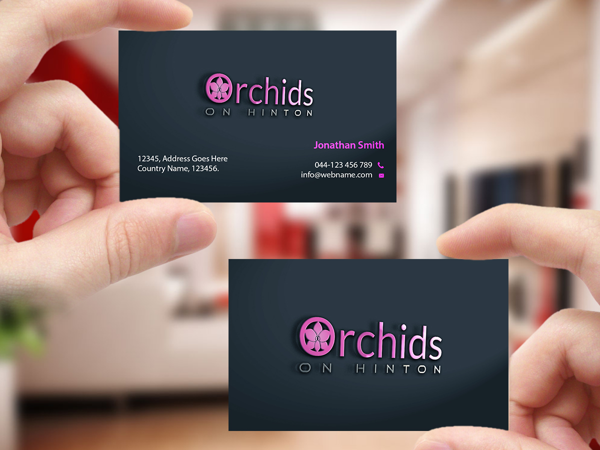 Business Card Design by Creations Box 2015 for Orchids on Hinton | Design #10961119