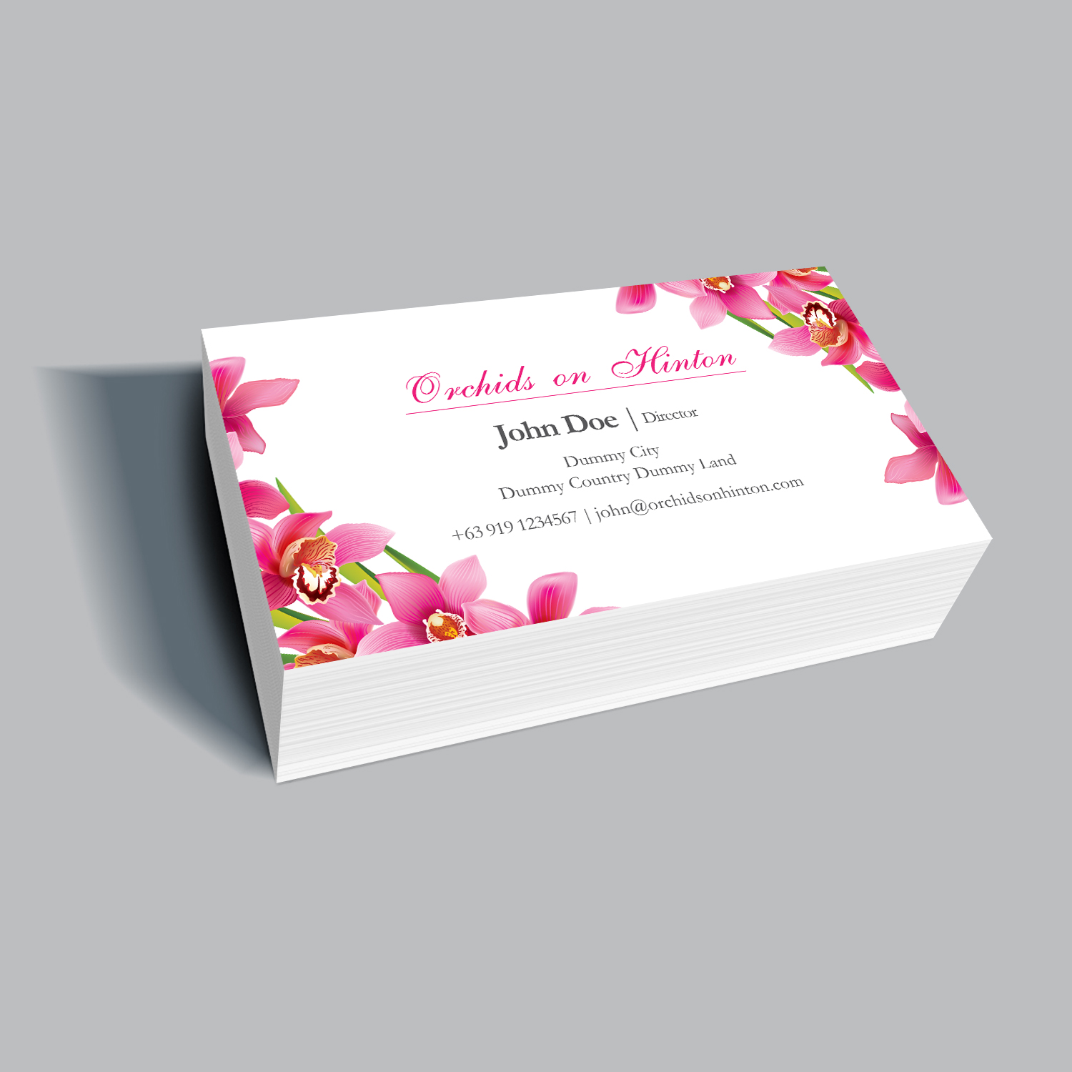 Business Card Design by Kreative Fingers for Orchids on Hinton | Design #10935737