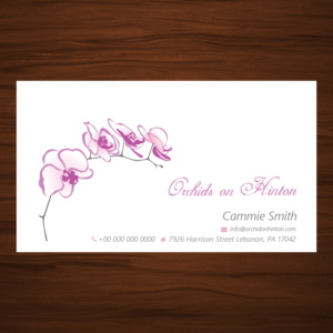 Business Card Design by Da Miracle for Orchids on Hinton | Design #10964349