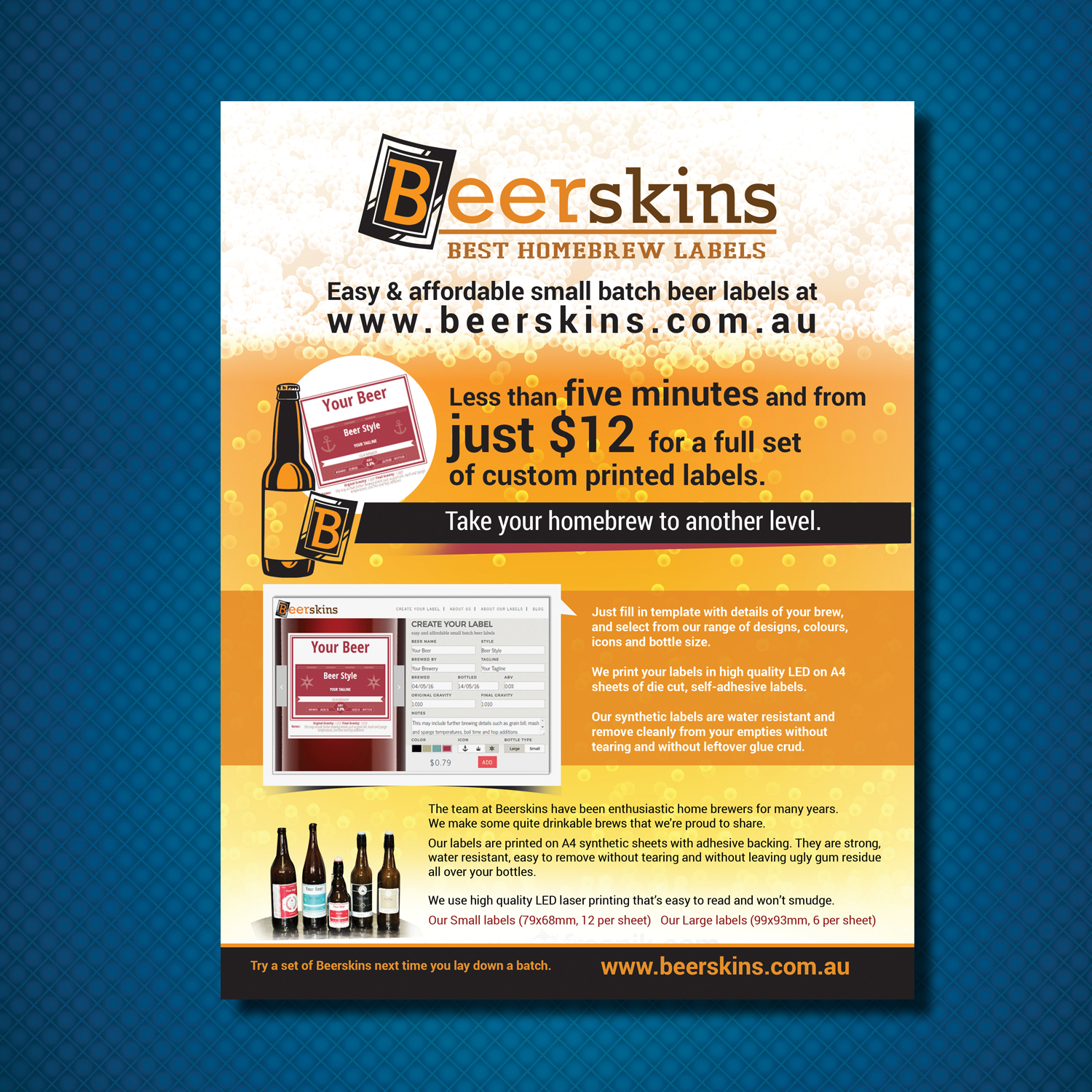 Flyer Design by uk for Beerskins | Design #10933729