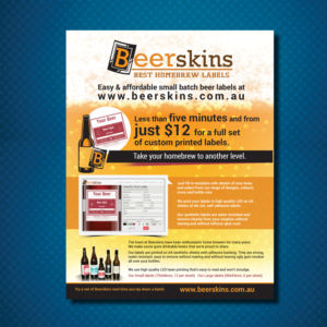 Flyer Design by uk for Beerskins | Design: #10933729
