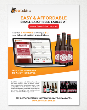 Flyer Design by sun_design for Beerskins | Design: #10981343