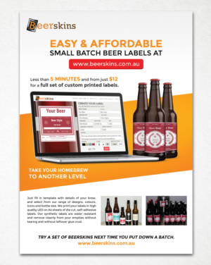 Flyer Design by sun_design for Beerskins | Design: #10982813