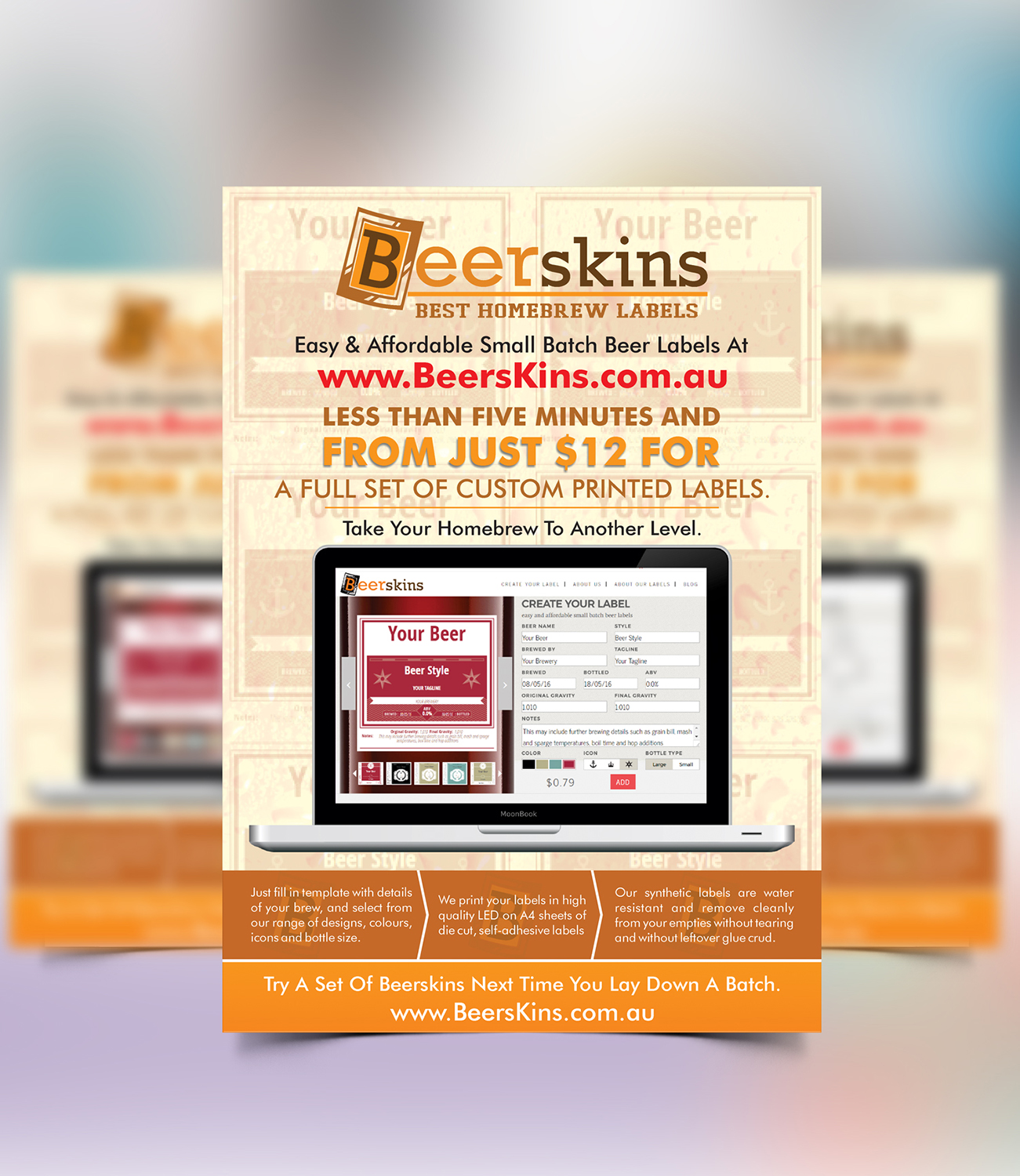 Flyer Design by ecorokerz for Beerskins | Design #10955004