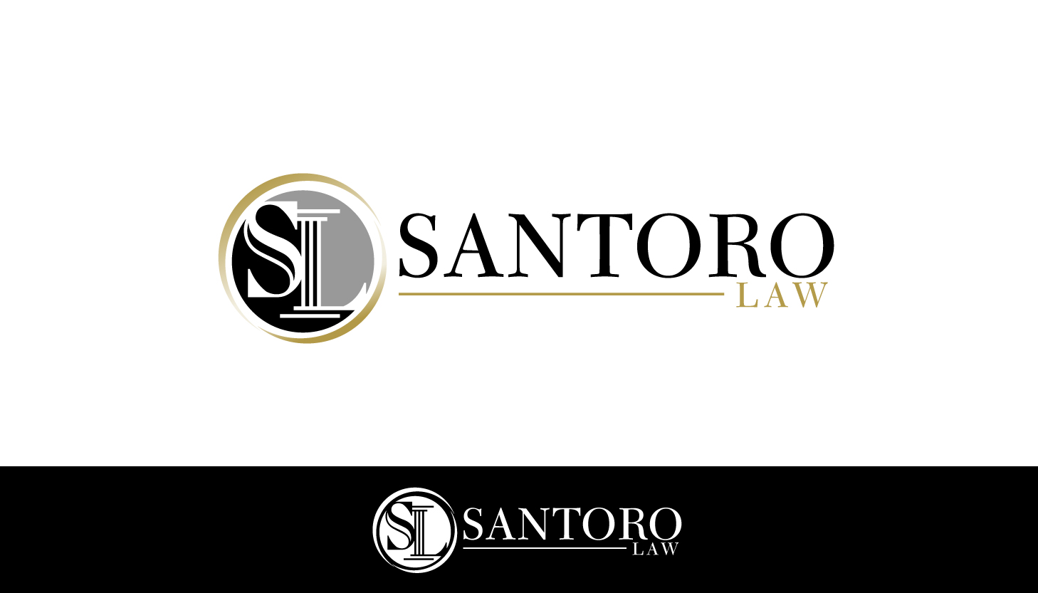 Diseño de Logo por parshdelhi para Santoro Law, LLC | Diseño #10976568