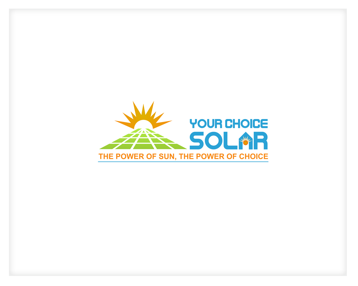 Logo Design by sanalkumar for Your Choice Solar | Design #10943711