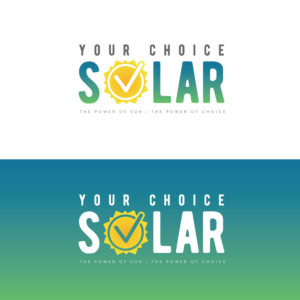 Logo Design by vizzumdesign for Your Choice Solar | Design #10983840