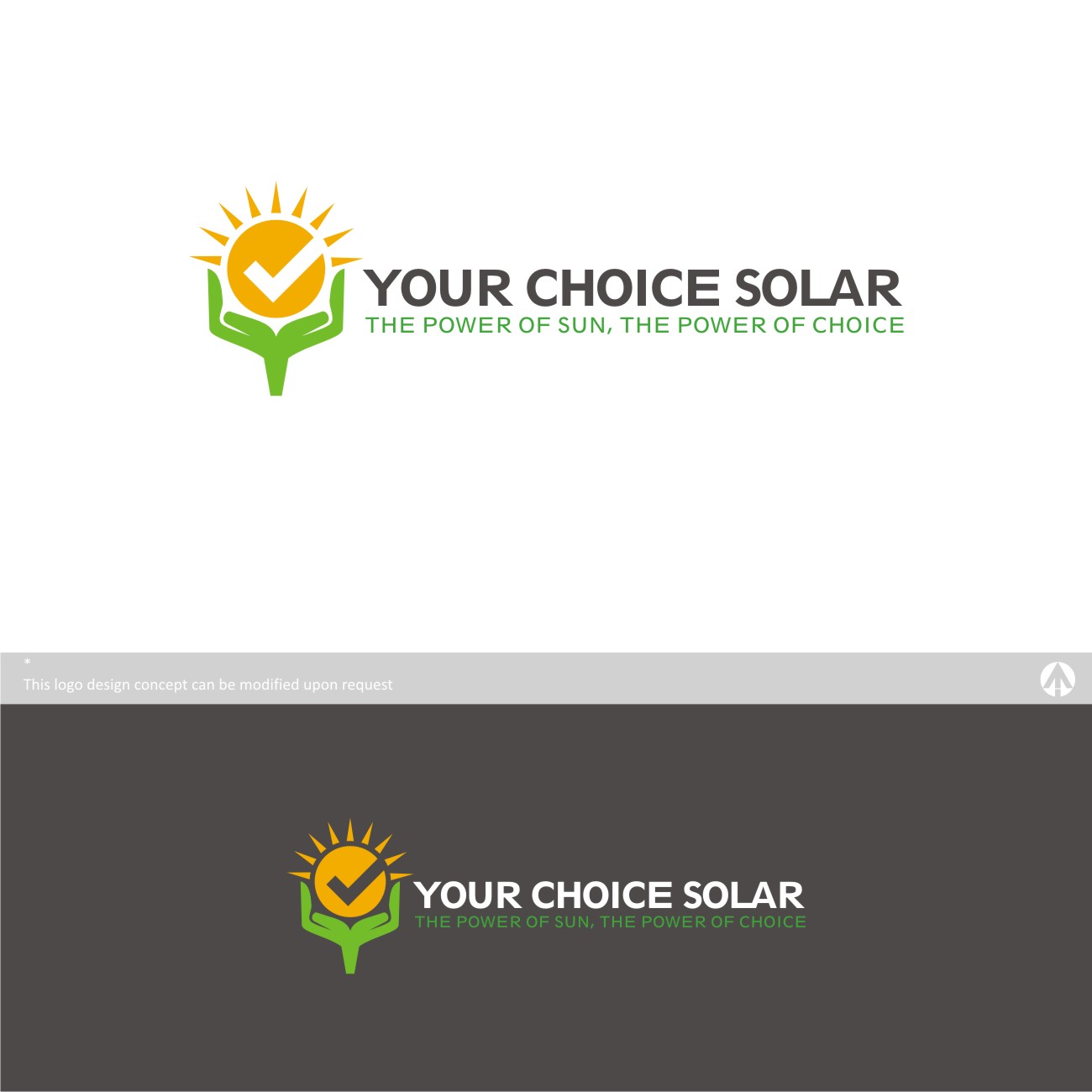Logo Design by MBARO for Your Choice Solar | Design #10947509