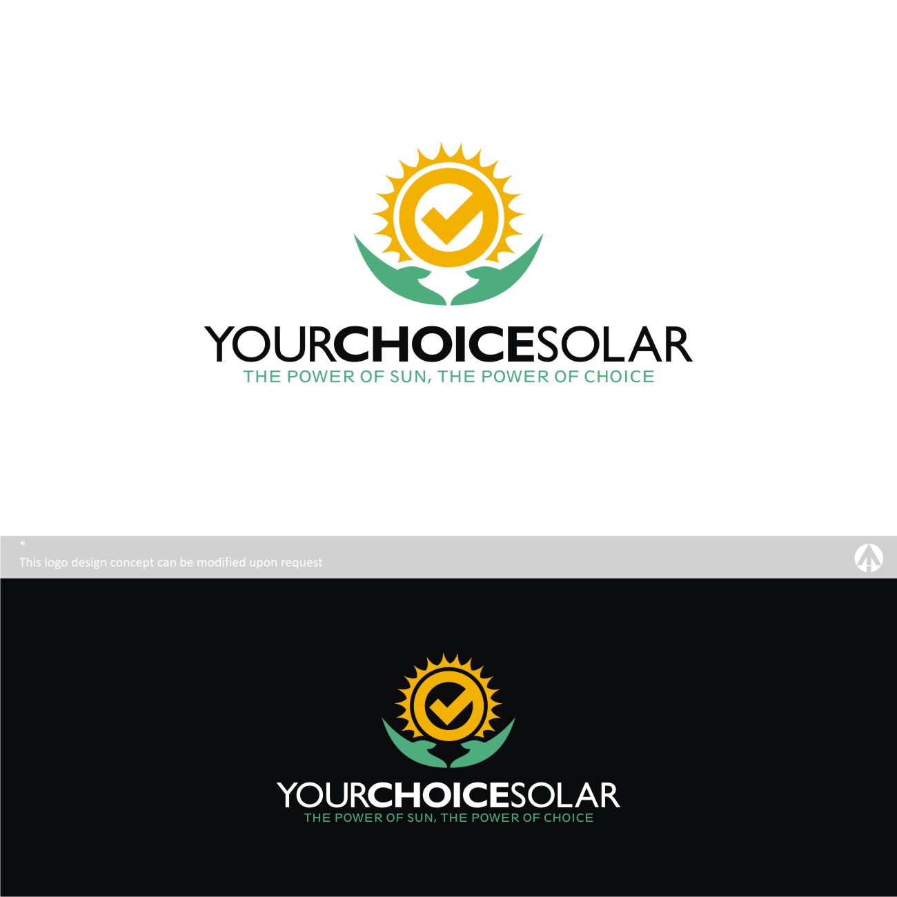 Logo Design by MBARO for Your Choice Solar | Design #10947512