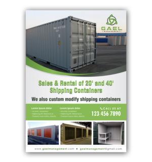 Shipping Container Sales & Leasing Flyer