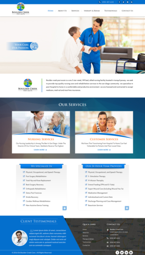 Web Design by Sbss for Boulder Creek Post Acute | Design: #10997690