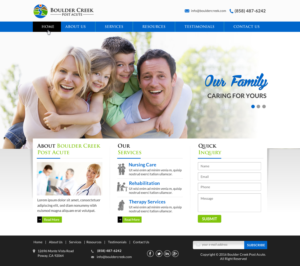 Web Design by Sbss for Boulder Creek Post Acute | Design: #11003407