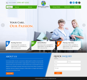 Web Design by Sbss for Boulder Creek Post Acute | Design: #11020224