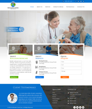 Web Design by Sbss for Boulder Creek Post Acute | Design: #11020225