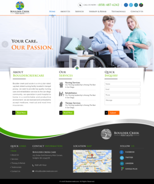 Web Design by Sbss for Boulder Creek Post Acute | Design: #11020227