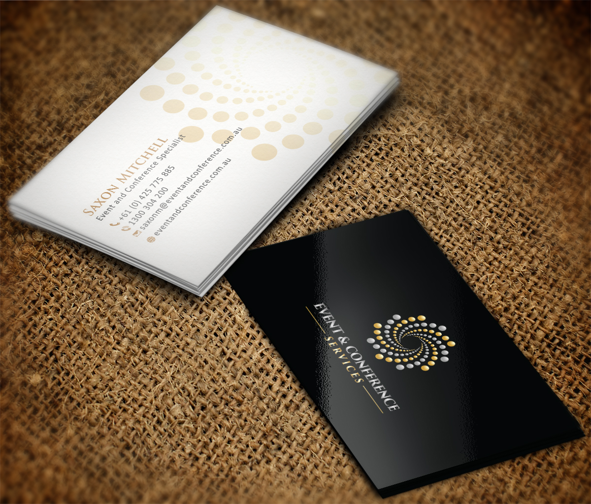 Diseño de Tarjeta de Presentación por Grafactory para Event and Conference Services | Diseño #10972005