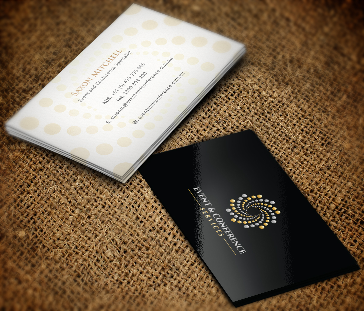 Business Card Design by Grafactory for Event and Conference Services | Design #10972006