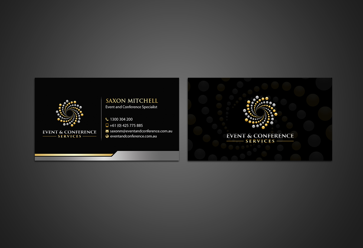 Diseño de Tarjeta de Presentación por Younes para Event and Conference Services | Diseño #10963532