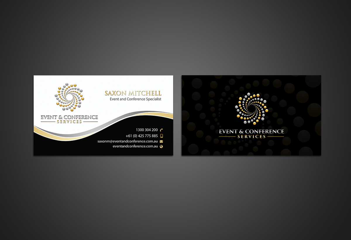 Design de Carte de Visite par Younes pour Event and Conference Services | Design #10963578