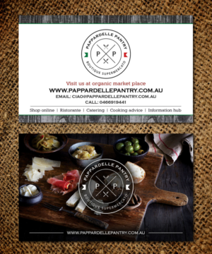 Business Card Design by Sandaruwan for Pappardelle Pantry | Design #11063555