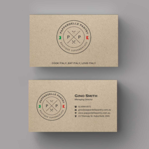 Business Card Design by INDIAN_Ashok for Pappardelle Pantry | Design: #10946516