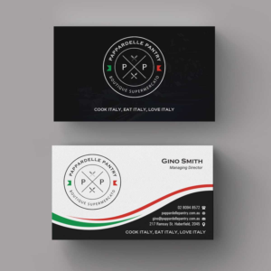 Business Card Design by INDIAN_Ashok for Pappardelle Pantry | Design: #10946517