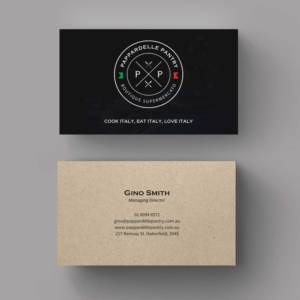 Business Card Design by INDIAN_Ashok for Pappardelle Pantry | Design: #10946520