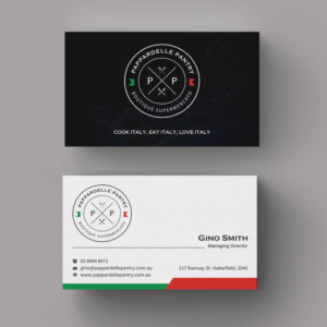 Business Card Design by INDIAN_Ashok for Pappardelle Pantry | Design: #10946525