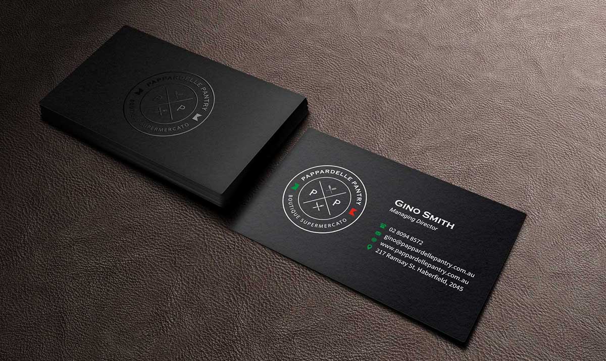 Business Card Design by INDIAN_Ashok for Pappardelle Pantry | Design #10946527