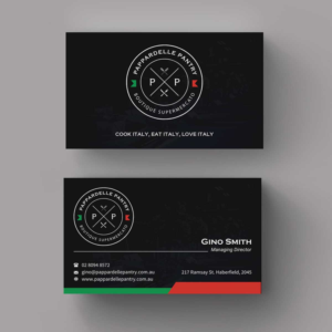 Business Card Design by INDIAN_Ashok for Pappardelle Pantry | Design: #10946528