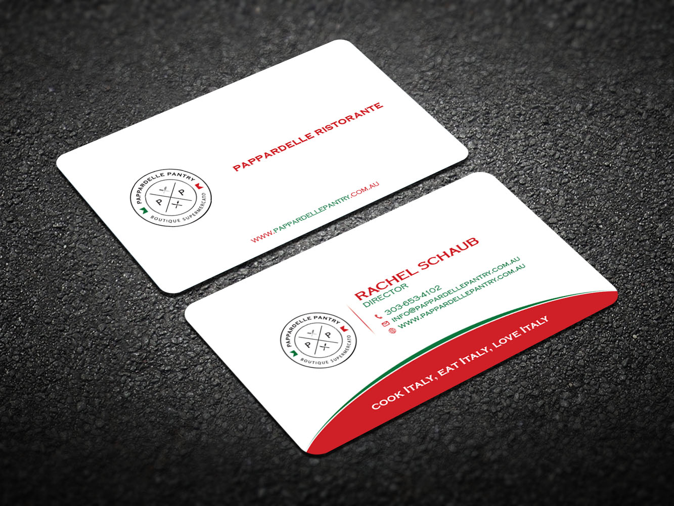 Business Card Design by Verified artistry for Pappardelle Pantry | Design #10948109