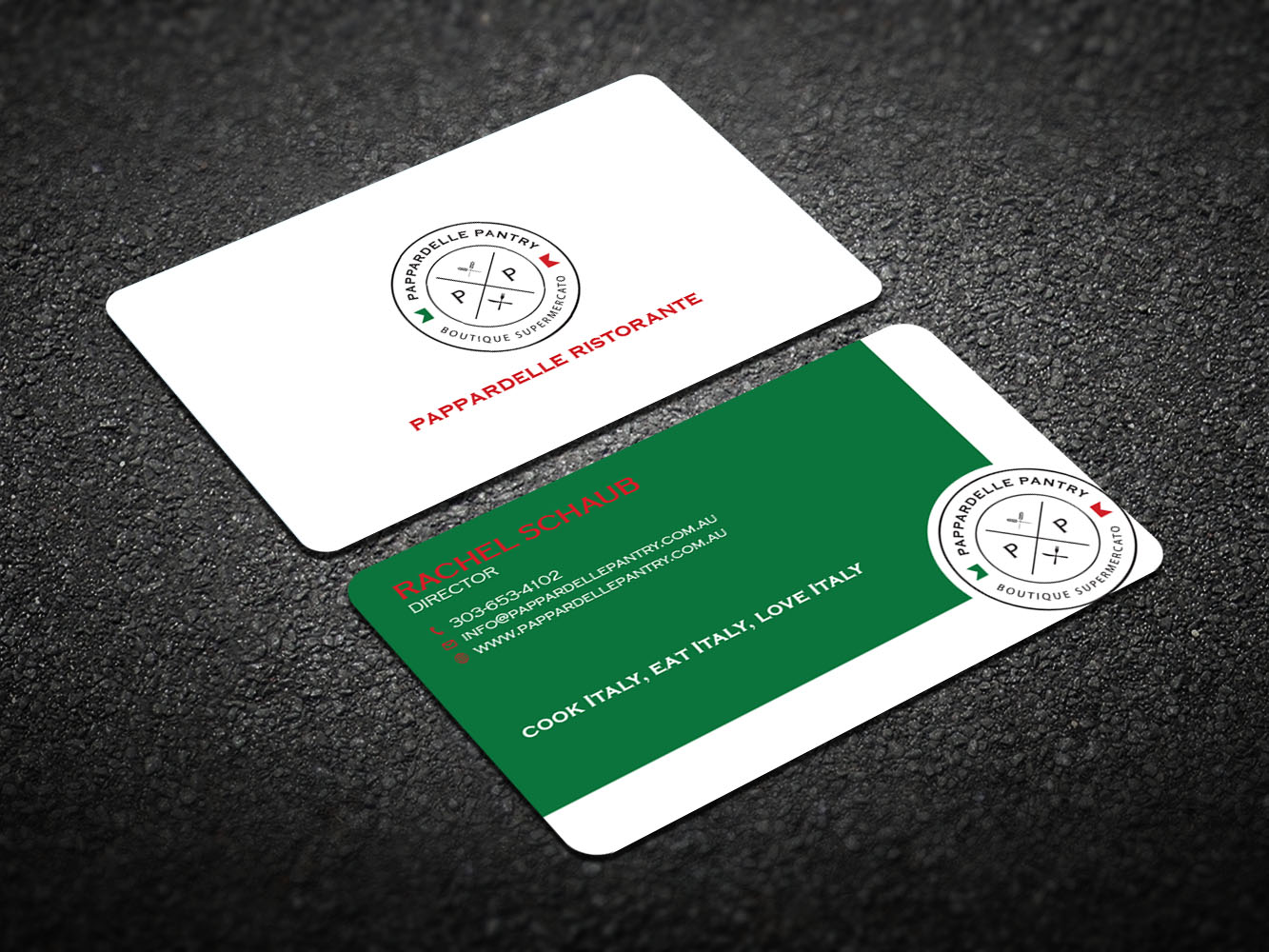Business Card Design by Verified artistry for Pappardelle Pantry | Design #10948112