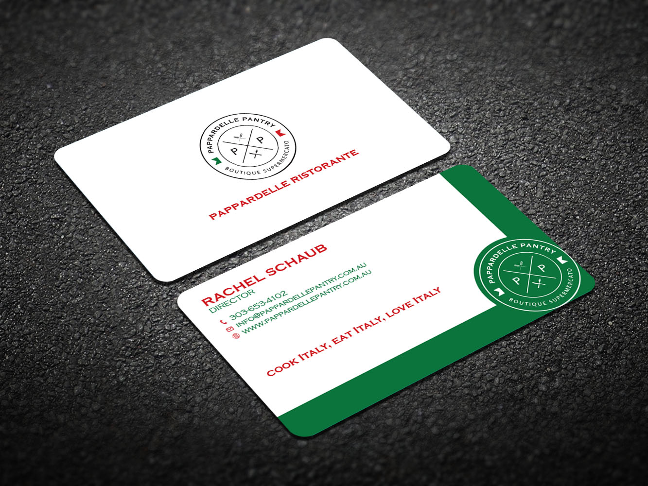 Business Card Design by Verified artistry for Pappardelle Pantry | Design #10948122