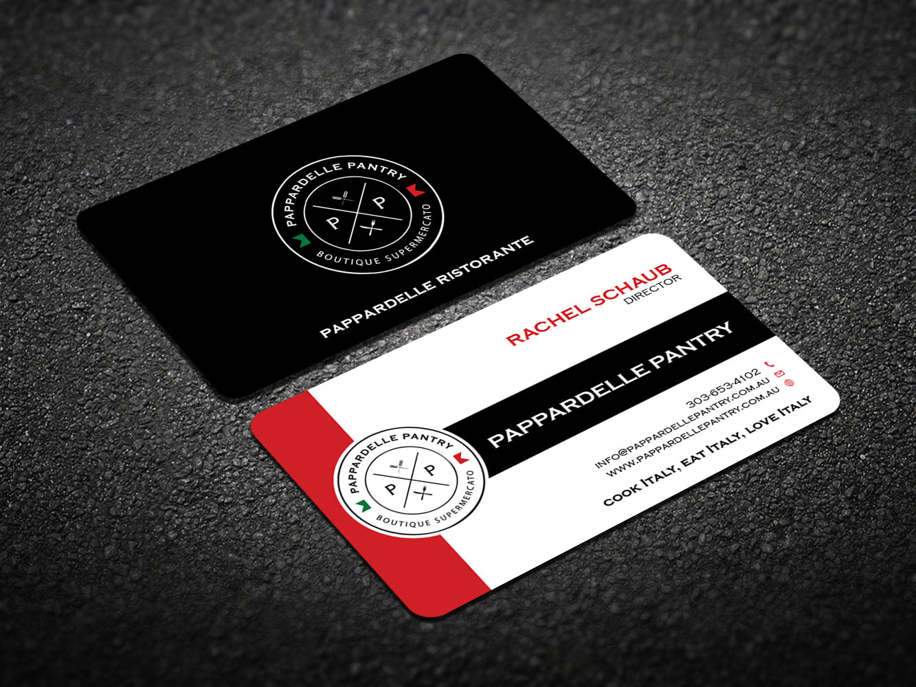 Business Card Design by Verified artistry (Design garden) for Pappardelle Pantry | Design #10948128