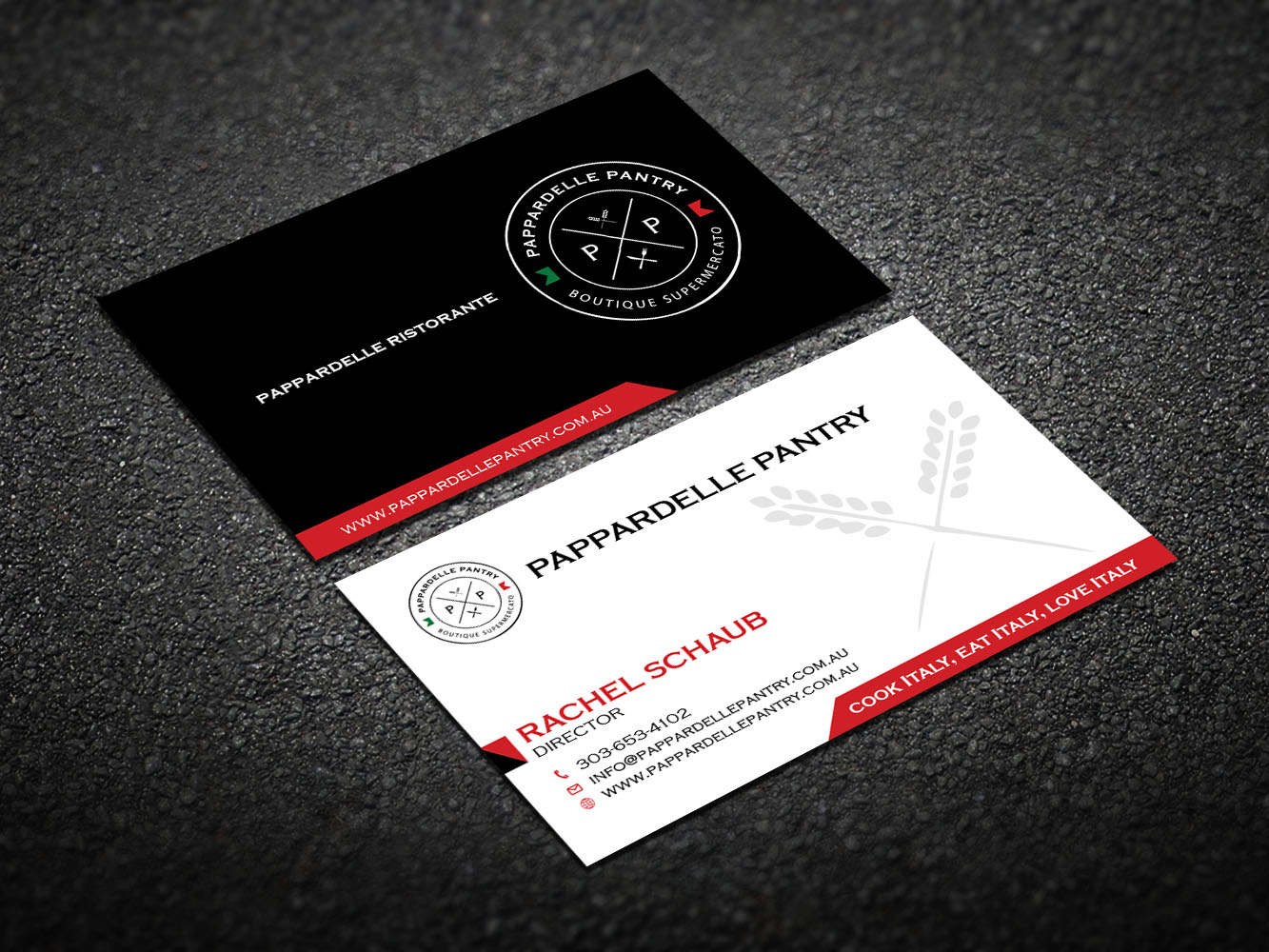 Business Card Design by Verified artistry (Design garden) for Pappardelle Pantry | Design #10948135