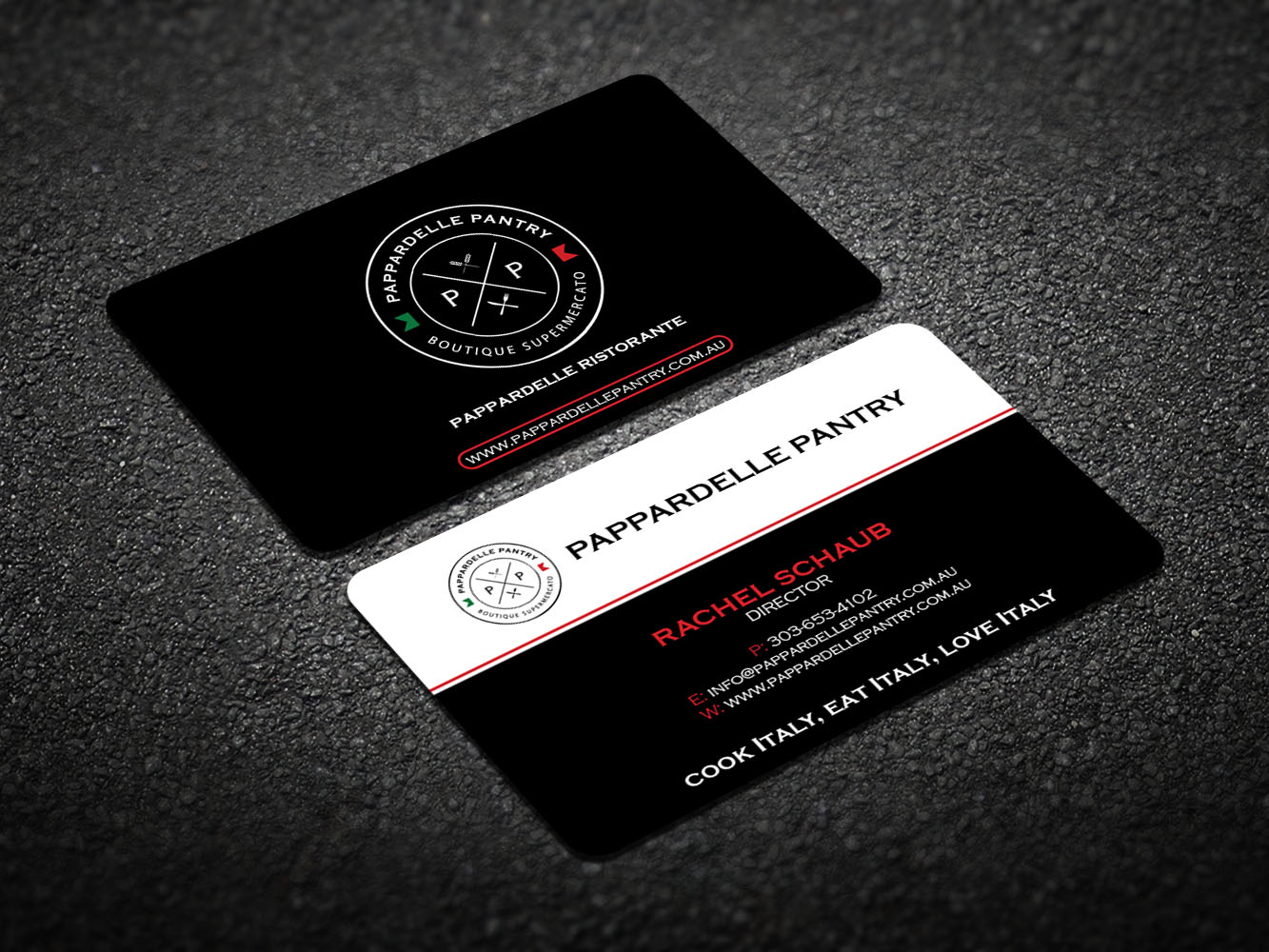 Business Card Design by Verified artistry (Design garden) for Pappardelle Pantry | Design #10948138
