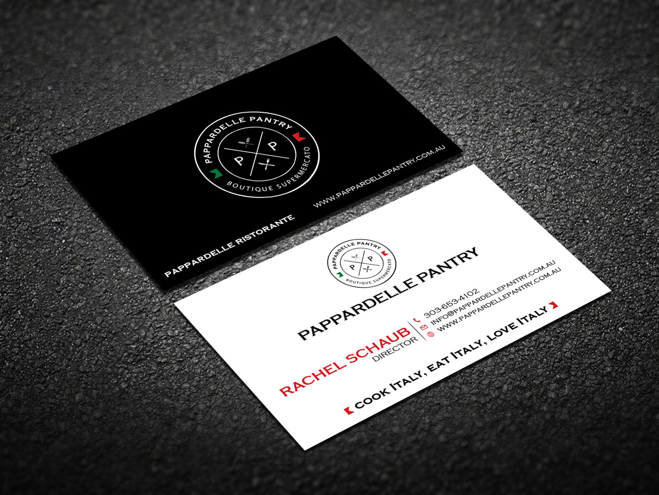 Business Card Design by Verified artistry (Design garden) for Pappardelle Pantry | Design #10948143