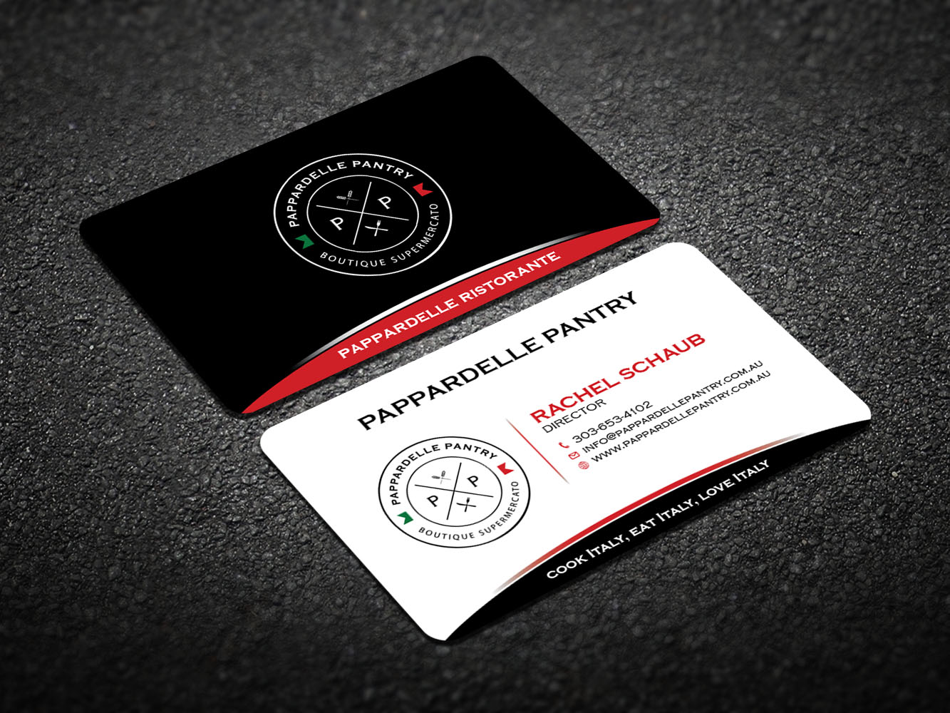 Business Card Design by Verified artistry (Design garden) for Pappardelle Pantry | Design #10948150