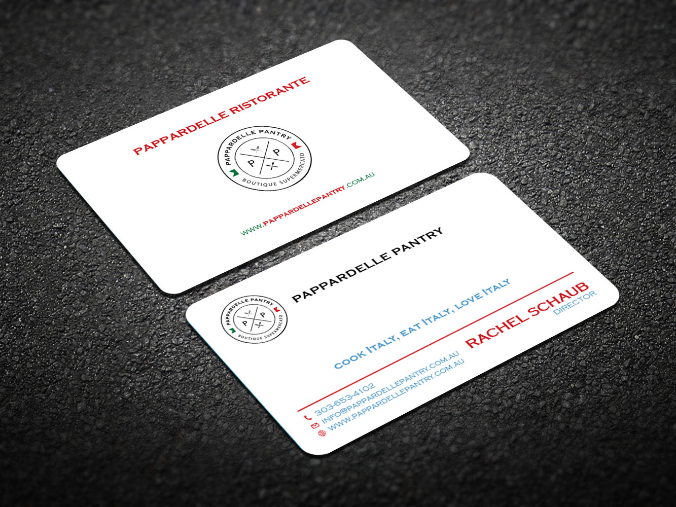 Business Card Design by Verified artistry (Design garden) for Pappardelle Pantry | Design #10948152
