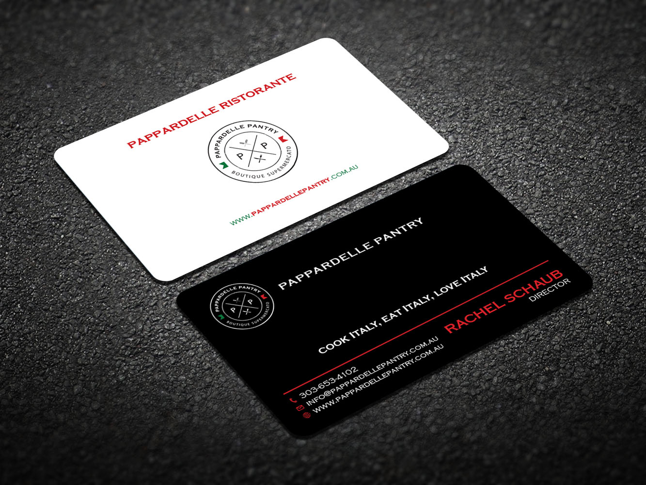 Business Card Design by Verified artistry (Design garden) for Pappardelle Pantry | Design #10948154