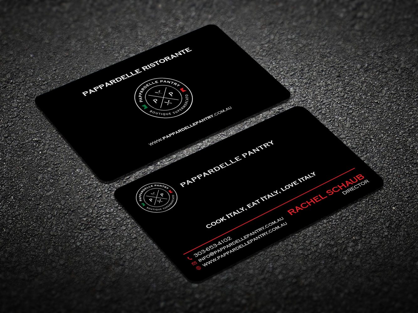 Business Card Design by Verified artistry (Design garden) for Pappardelle Pantry | Design #10948157