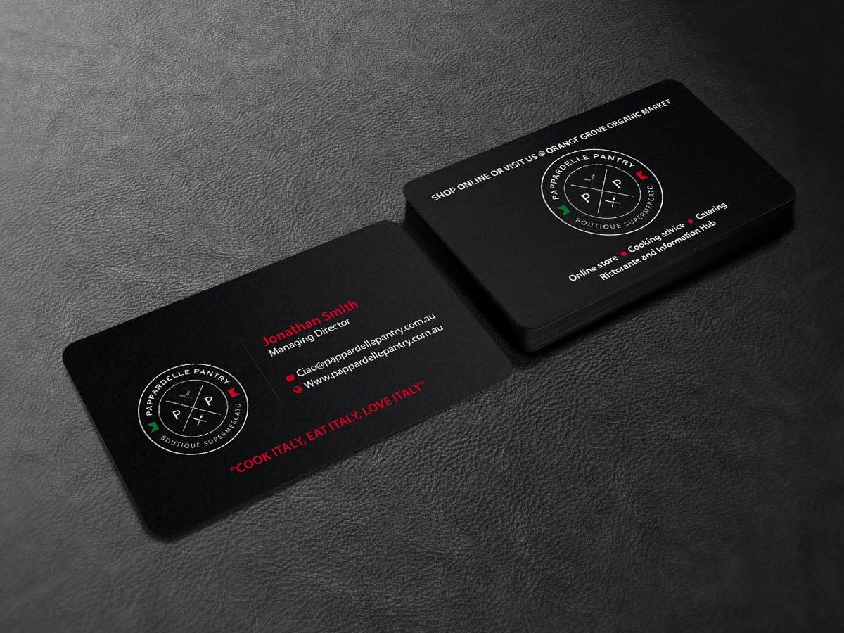 Business Card Design by Creations Box 2015 for Pappardelle Pantry | Design #10969858