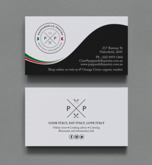 Diseño de Tarjeta de Presentación por chandrayaan.creative para Pappardelle Pantry | Diseño: #10984766