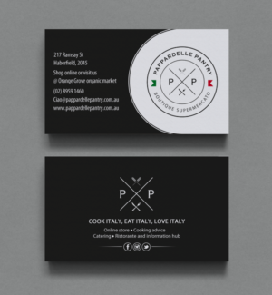 Diseño de Tarjeta de Presentación por chandrayaan.creative para Pappardelle Pantry | Diseño: #10984767